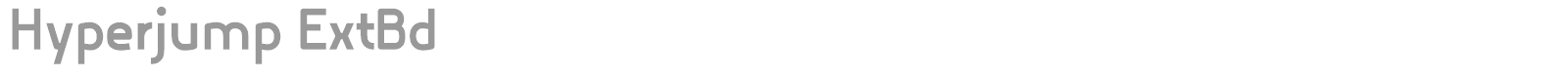 Hyperjump font preview